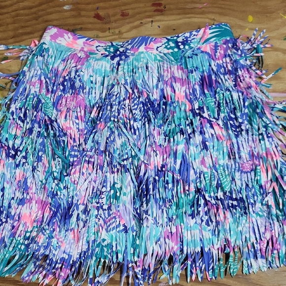 Lilly Pulitzer Colorful Kelsie Fringe Skirt size 2 NwOT - Picture 1 of 5